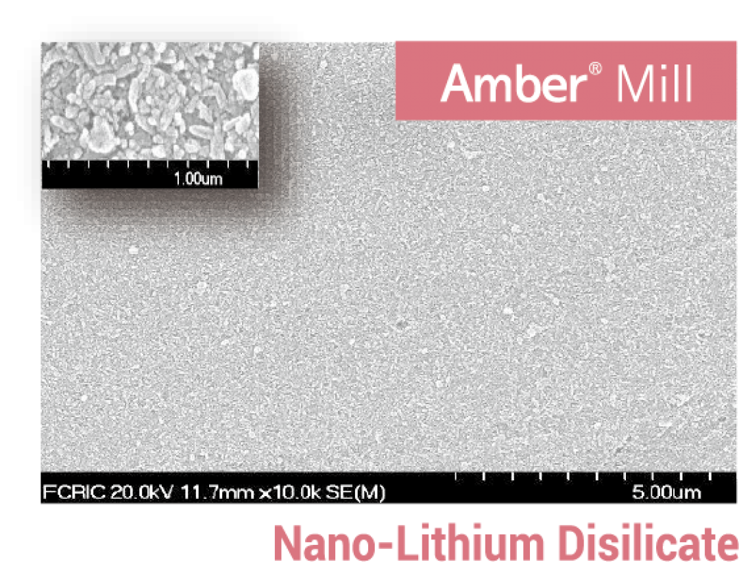 Nano Lithium Disilicate Amber Mill