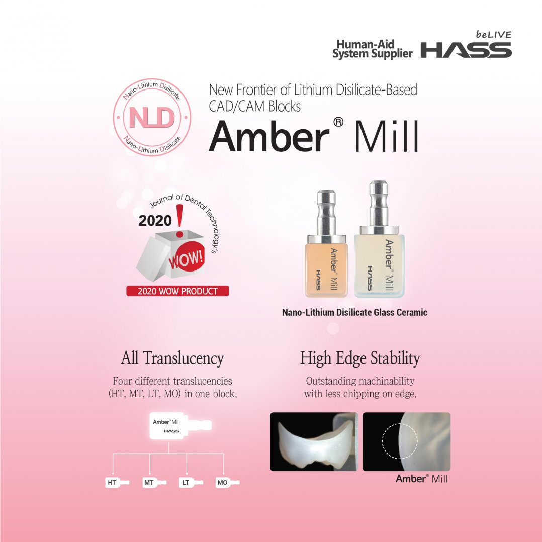 HASS Lithium disilicate AmberMill