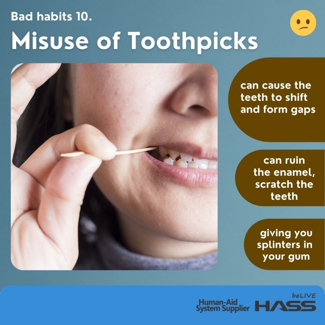 HASS Dental News bad habits teeth health